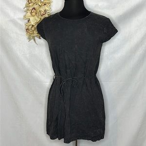 Distressed handmade grey tunic top/mini dress